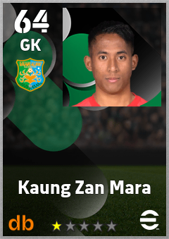 Kaung Zan Mara — GK, OVR 64, MAX 64