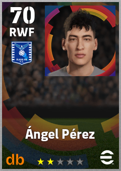 Ángel Pérez — RWF, OVR 70, MAX 70
