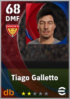 Tiago Galletto — DMF, OVR 68, MAX 68