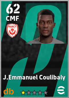 J.Emmanuel Coulibaly — CMF, OVR 62, MAX 62