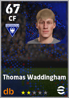 Thomas Waddingham — CF, OVR 67, MAX 67