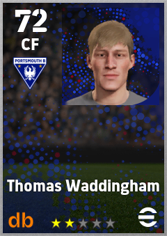 Thomas Waddingham — CF, OVR 72, MAX 72