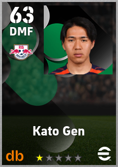 Kato Gen — DMF, OVR 63, MAX 63