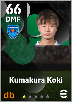 Kumakura Koki — DMF, OVR 66, MAX 66