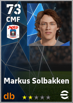 Markus Solbakken — CMF, OVR 73, MAX 73