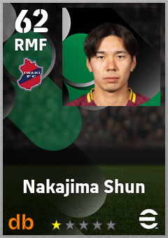 Nakajima Shun — RMF, OVR 62, MAX 62