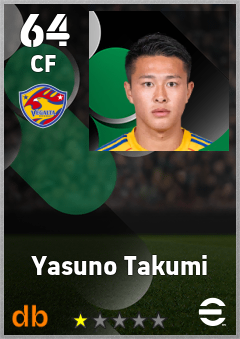 Yasuno Takumi — CF, OVR 64, MAX 64