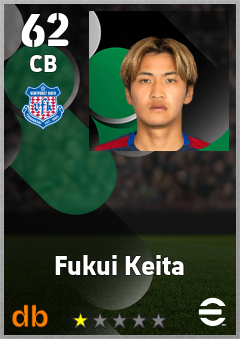 Fukui Keita — CB, OVR 62, MAX 62