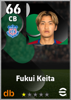 Fukui Keita — CB, OVR 66, MAX 66