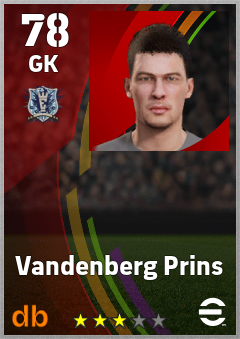 Vandenberg Prins — GK, OVR 78, MAX 78