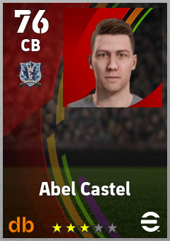 Abel Castel — CB, OVR 76, MAX 76