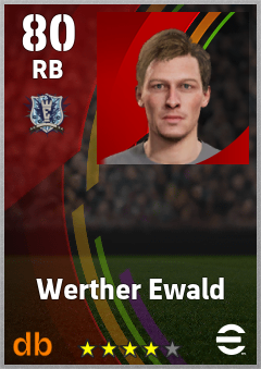 Werther Ewald — RB, OVR 80, MAX 80