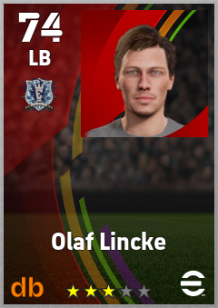 Olaf Lincke — LB, OVR 74, MAX 74