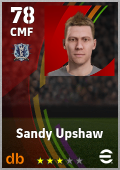 Sandy Upshaw — CMF, OVR 78, MAX 78