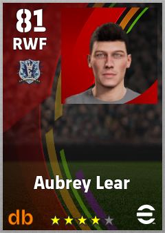Aubrey Lear — RWF, OVR 81, MAX 81