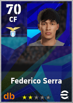 Federico Serra — CF, OVR 70, MAX 70