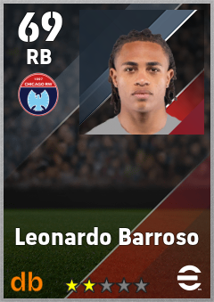 Leonardo Barroso — RB, OVR 69, MAX 69