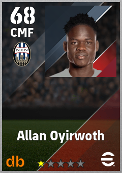 Allan Oyirwoth — CMF, OVR 68, MAX 68