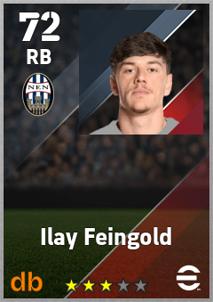 Ilay Feingold — RB, OVR 72, MAX 72