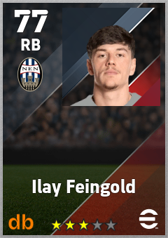 Ilay Feingold — RB, OVR 77, MAX 77