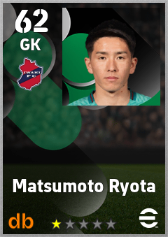 Matsumoto Ryota — GK, OVR 62, MAX 62
