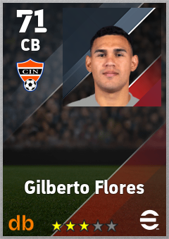 Gilberto Flores — CB, OVR 71, MAX 71