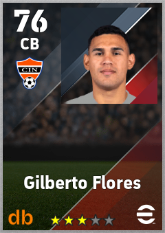 Gilberto Flores — CB, OVR 76, MAX 76