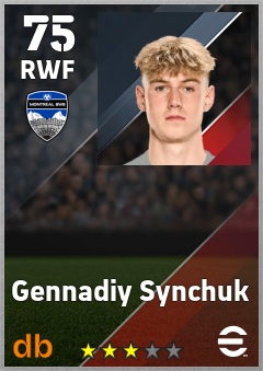 Gennadiy Synchuk — RWF, OVR 75, MAX 75