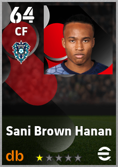 Sani Brown Hanan — CF, OVR 64, MAX 64