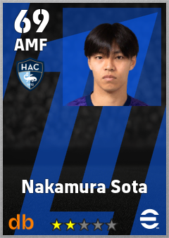 Nakamura Sota — AMF, OVR 69, MAX 69