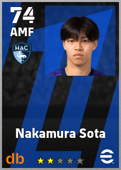 Nakamura Sota — AMF, OVR 74, MAX 74