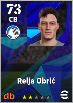 Relja Obrić — CB, OVR 73, MAX 73