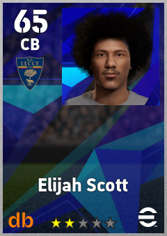 Elijah Scott eFootball player card