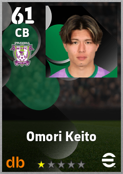 Omori Keito — CB, OVR 61, MAX 61