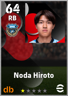 Noda Hiroto — RB, OVR 64, MAX 64
