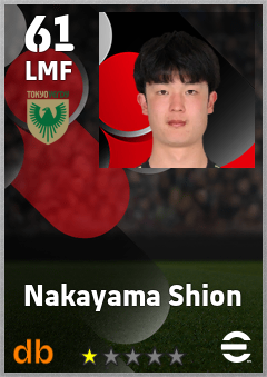Nakayama Shion — LMF, OVR 61, MAX 61