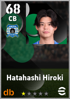 Hatahashi Hiroki — CB, OVR 68, MAX 68