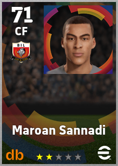 Maroan Sannadi — CF, OVR 71, MAX 71