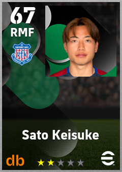 Sato Keisuke — RMF, OVR 67, MAX 67