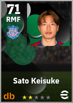 Sato Keisuke — RMF, OVR 71, MAX 71