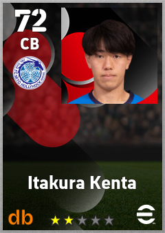 Itakura Kenta — CB, OVR 72, MAX 72