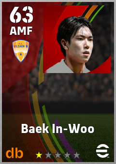 Baek In-Woo eFootball player card