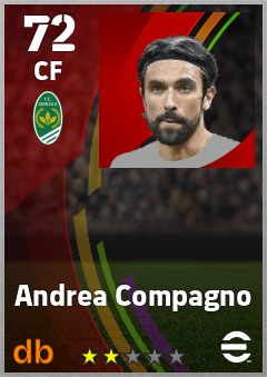 Andrea Compagno — CF, OVR 72, MAX 72