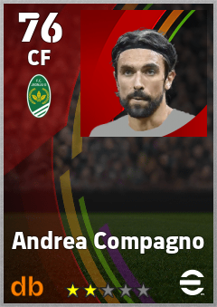 Andrea Compagno — CF, OVR 76, MAX 76