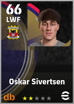 Oskar Sivertsen — LWF, OVR 66, MAX 66