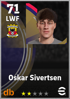 Oskar Sivertsen — LWF, OVR 71, MAX 71