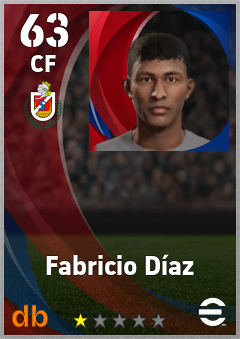 Fabricio Díaz — CF, OVR 63, MAX 63
