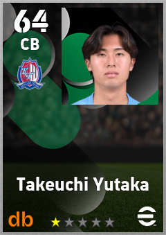 Takeuchi Yutaka — CB, OVR 64, MAX 64