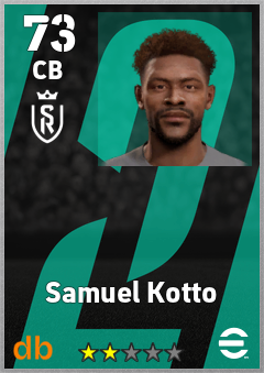 Samuel Kotto — CB, OVR 73, MAX 73