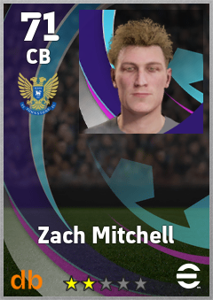 Zach Mitchell eFootball player card